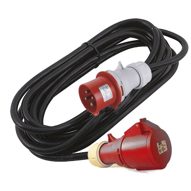 Anschluss/Kabelverlängerung 15 m -3P+T 16A - 4 x 2,5 mm Anschluss/Kabelverlängerung 15 m -3P+T 16A - 4 x 2,5 mm