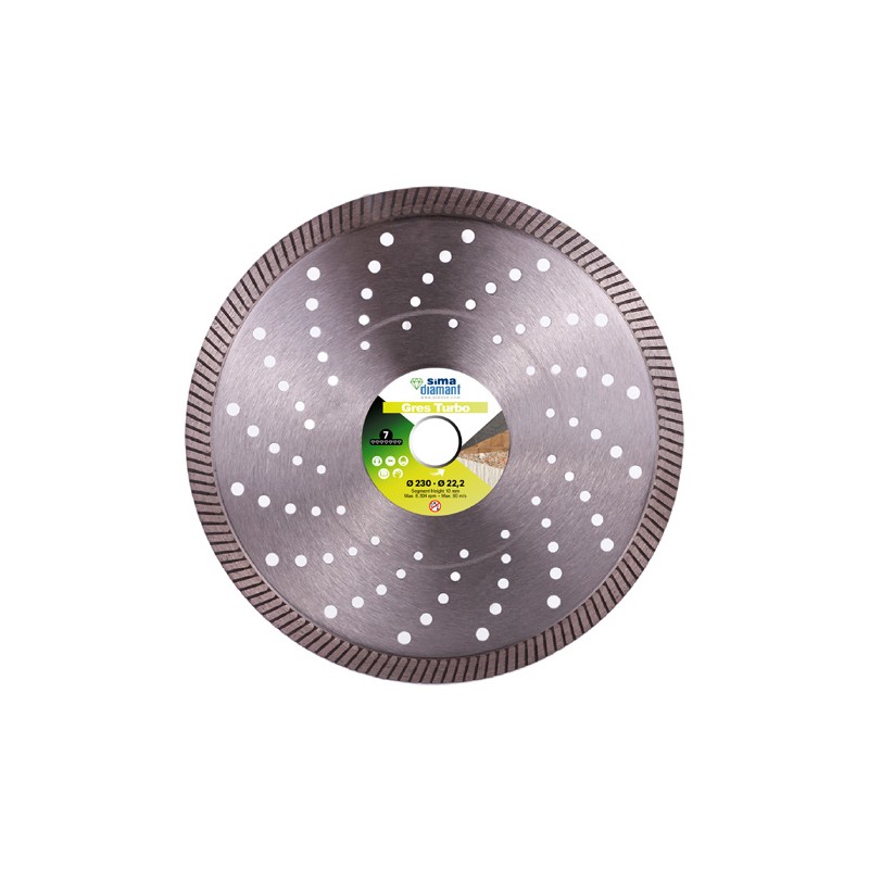Diamantscheibe für Steingut Turbo-Arbeiten 230 mm Diamantscheibe für Steingut Turbo-Arbeiten 230 mm