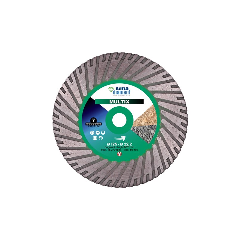 Premium-Diamantscheibe Multix 125 mm Premium-Diamantscheibe Multix 125 mm