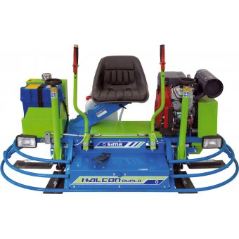 SIMA Betonglättmaschine mit Aufsitz und Doppelglätter Halcon Duplo Honda23Hp